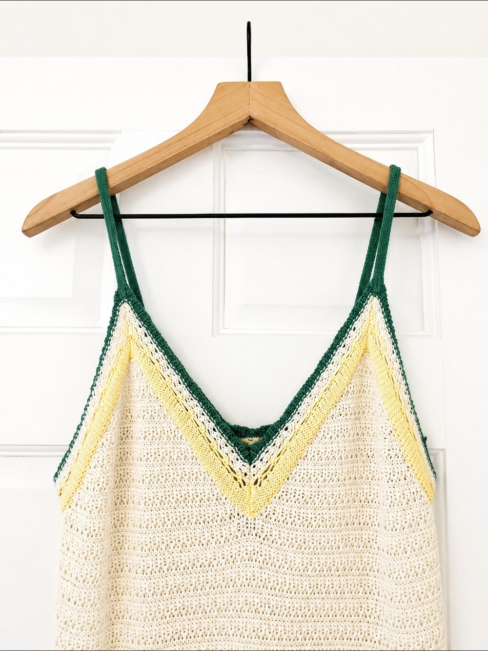 Universal Thread Cream Sweater Crochet Tank Midi Dress - Picture 3 of 6